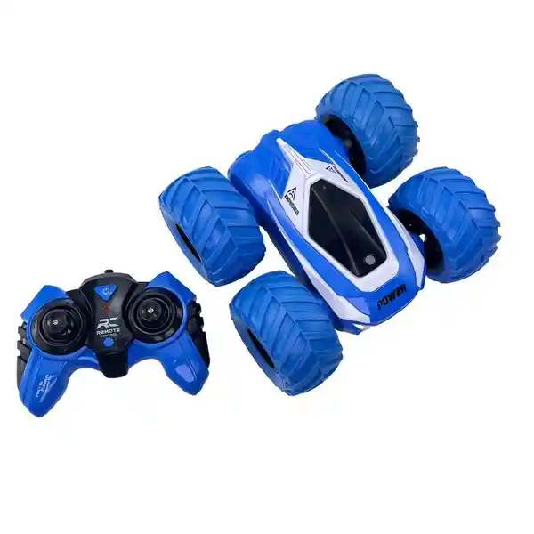 Toy Logic Juguete Carro a Control Remoto Stunt Blue Storm Rider