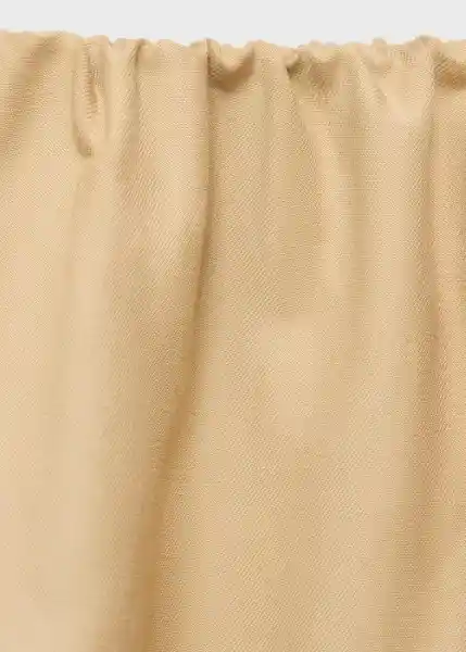 Falda Romeo Beige Talla XS Mujer Mango