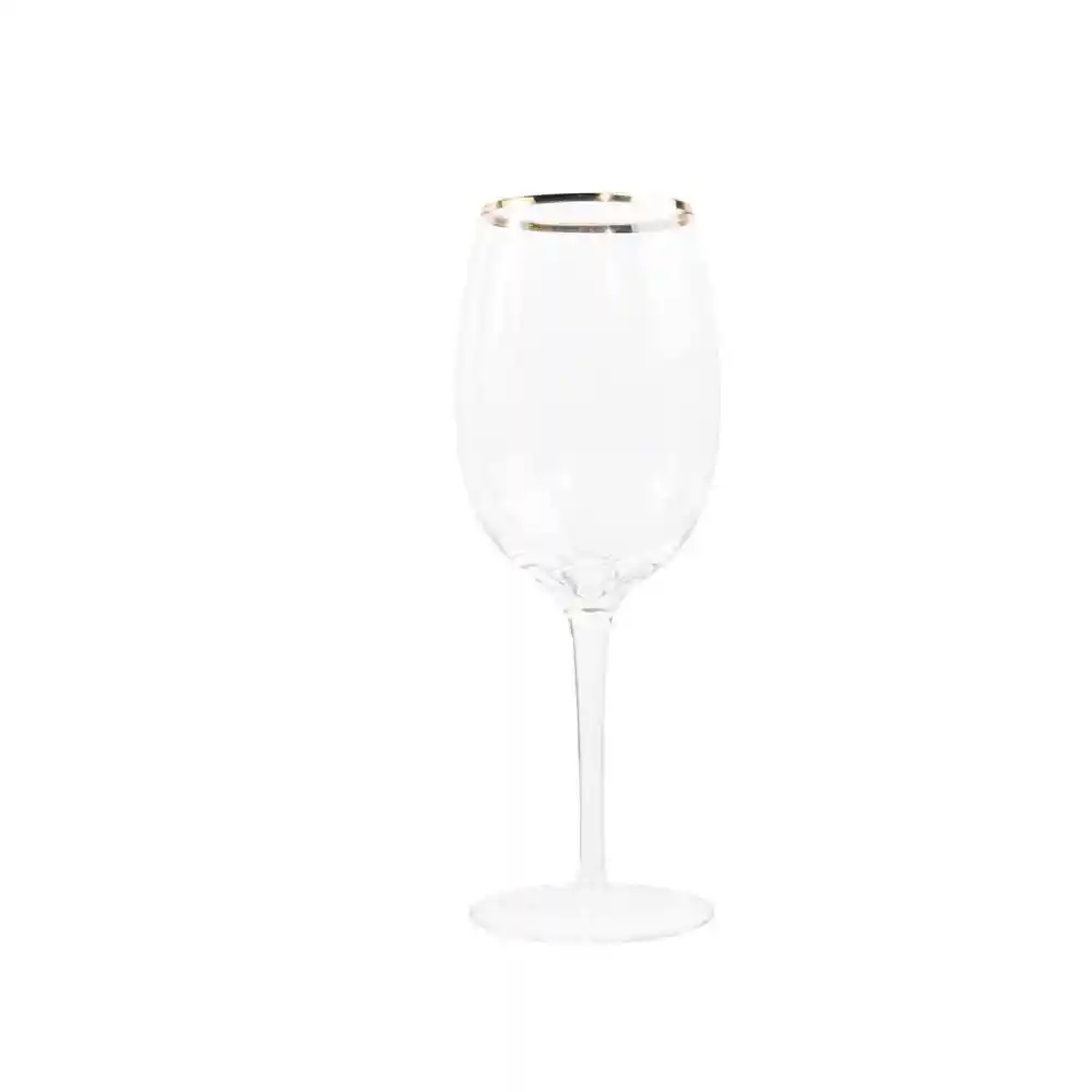 Ambiente Gourmet Copa Vino Borde Dorado Marca Exclusiva