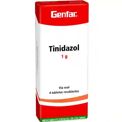Genfar Tinidazol (1 g) 4 Tabletas