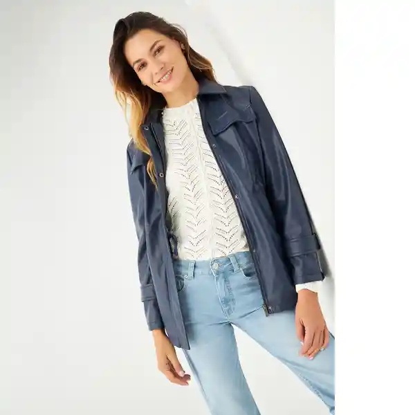 Chaqueta Azul Talla L 421F203 184432 Esprit