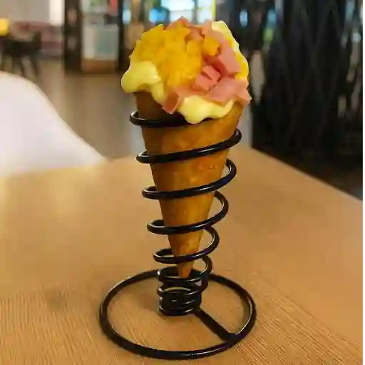 Patacón relleno tropical