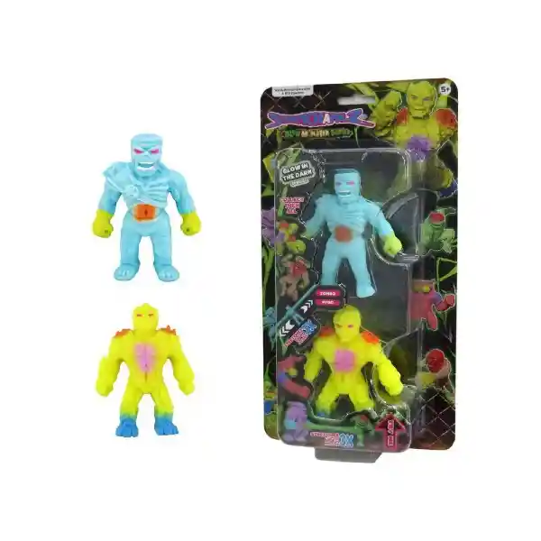 Toy Logic Pack Figura Elásticas Stretchapalz Glow Monster 8 cm