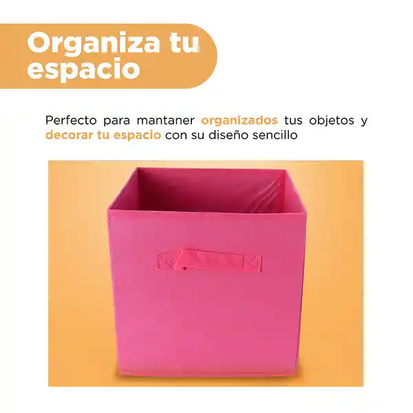 Organizador de Tela Cuadrada Serie Rainbow Rosa Miniso