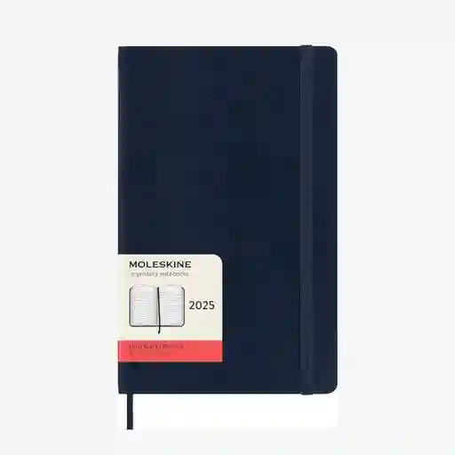 Moleskine Agenda 2025 Grande Diaria Azul sc