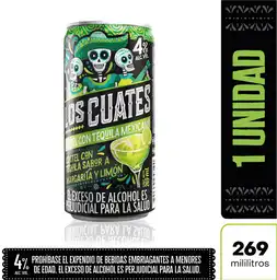 Los Cuates Coctel Tequila Margarita Limón
