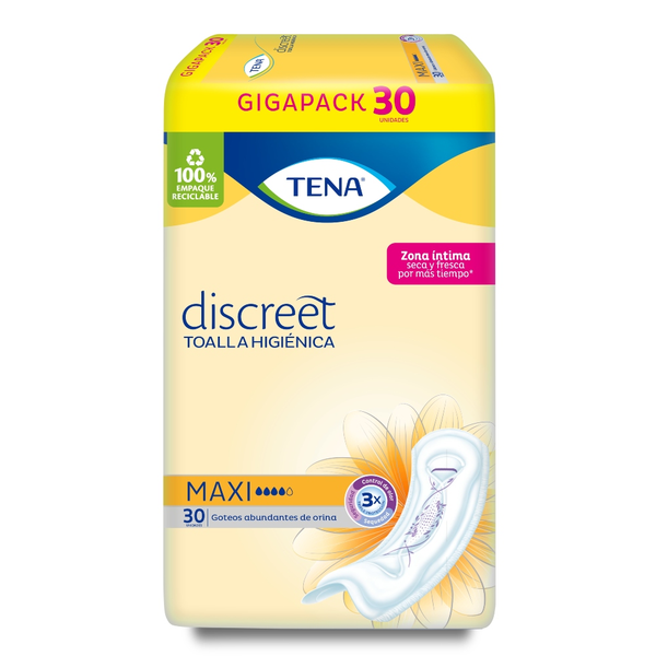 Tena Toalla Higiénica Mujer Discreet Maxi 30 und