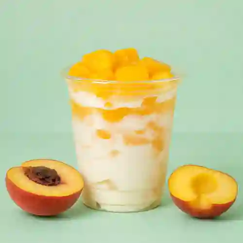 Melocotón con Helado