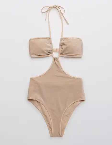 Vestido de Baño Una Aerie Pieza Beige T. X-Large American Eagle