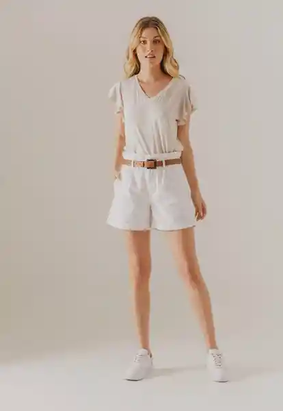 Short Blanco Talla 14