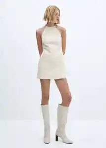 Vestido Goji Crudo Talla XS Mujer Mango
