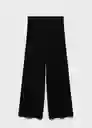 Pantalón Vieira Negro Talla XS Mujer Mango