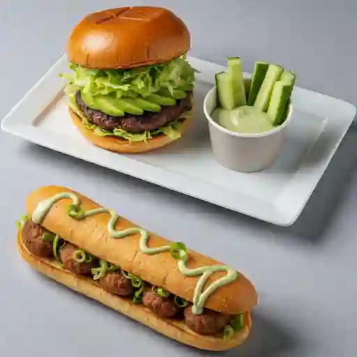 Hamburguesa doble pollo