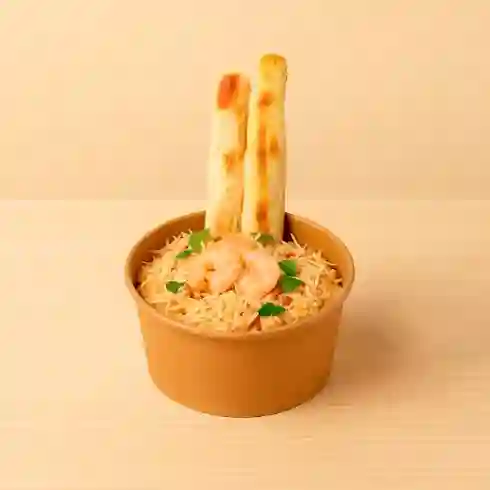 Risotto de camaron y tocineta