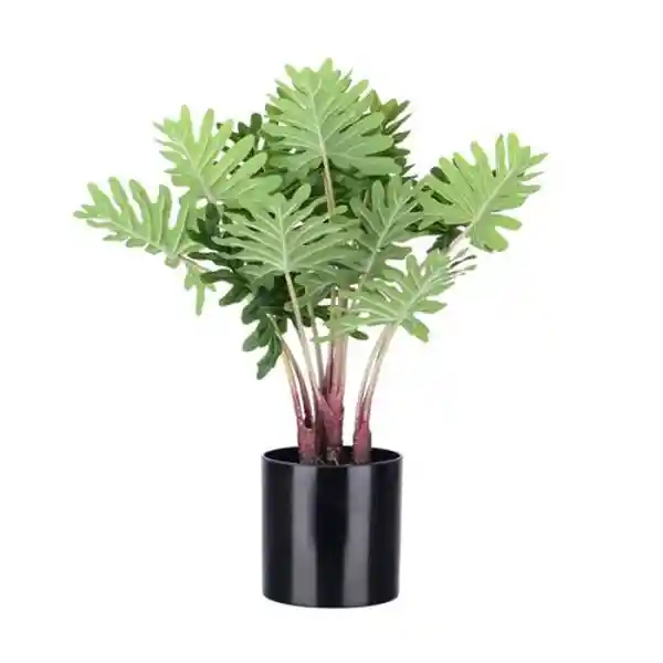 Outzen Planta Artificial Filodendro Maceta Melamina