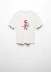 Camiseta Look Off White Talla 06 Niños Mango