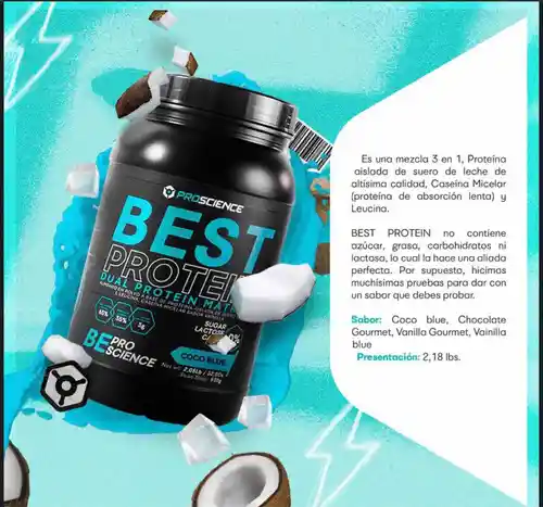 PROSCIENCE Proteina Best Sabor A Coco Blue