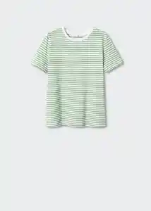 Camiseta Chalacas Verde Pastel Talla XL Mujer Mango