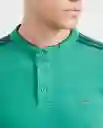 Camiseta Polo Neru Neck Verde Cebollín Oscuro XL Chevignon