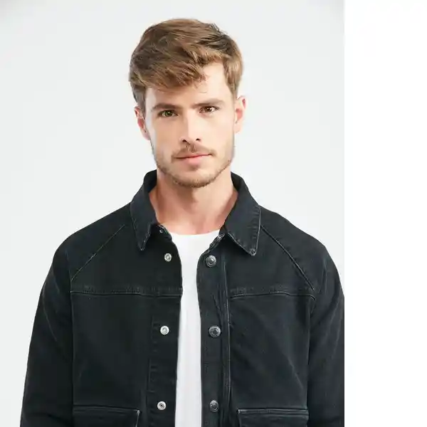 Chaqueta Rígida Hombre Negro Talla M Chevignon