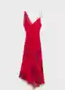 Vestido Amapola Rojo Talla M Mujer Mango