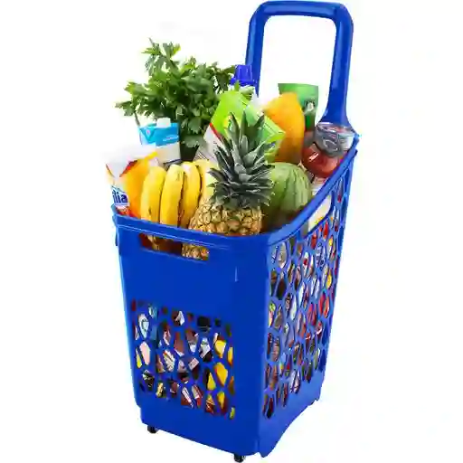 Cesta Transportadora Color Azul 65 L Rimax