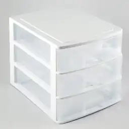 Great Plastic Cajonero Stylo 35. 5 X 26. 5 X 26. 5 Cm Color Blanco. 3 Cajones. Material Plástico. Sku 210068. Sku 8429905023310