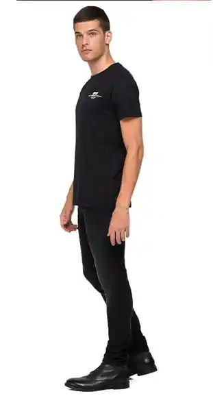 Replay Camiseta Compact Cotton Jersey Para Hombre Negro Talla XL