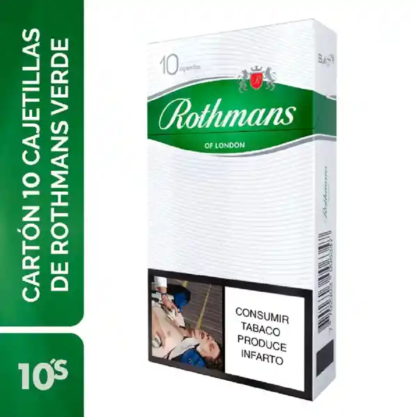 Rothmans Cigarrillo Cartón Media Red