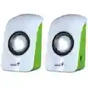 Genius Parlantes Blanco - Verde SP-U115 1.5 w