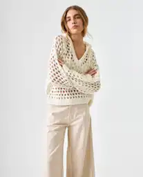 Buzo Mujer Crudo Talla XL 682G000_CRU120105 Americanino