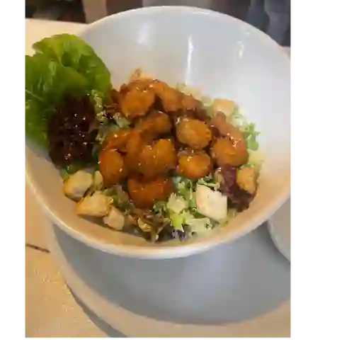 Ensalada Cesar con Camarón