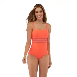 St Even Vestido de Baño Entero Mujer Naranja 34B