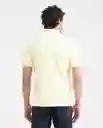 Camiseta Polo Summer Jacquard Amarillo Pastel Claro XS Chevignon
