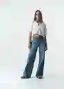 Camisa Cely Mujer Crudo Puro Claro Talla S 513G351 Naf Naf