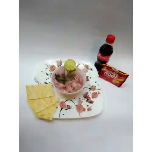 Ceviche Mixto Pollo y Camarón