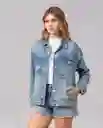 Chaqueta Mujer Azul Talla S 221G000 Rifle