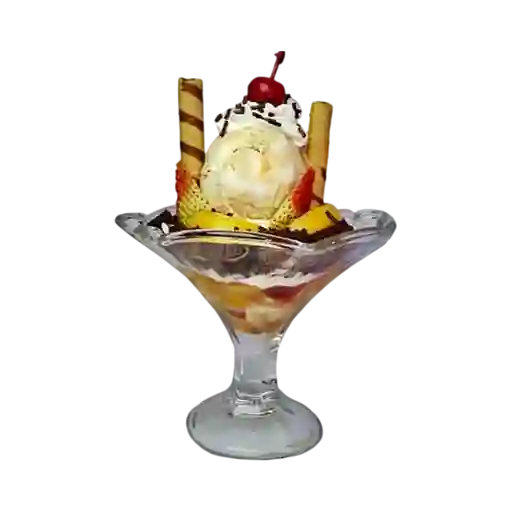 Copa mix durazno-fresa