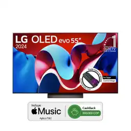 Lg Televisor Oled UHD 4K Smart Webos 24 55 OLED55C4PSA