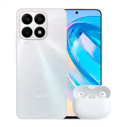 Honor Celular X8A 128Gb Plateado + Audífonos