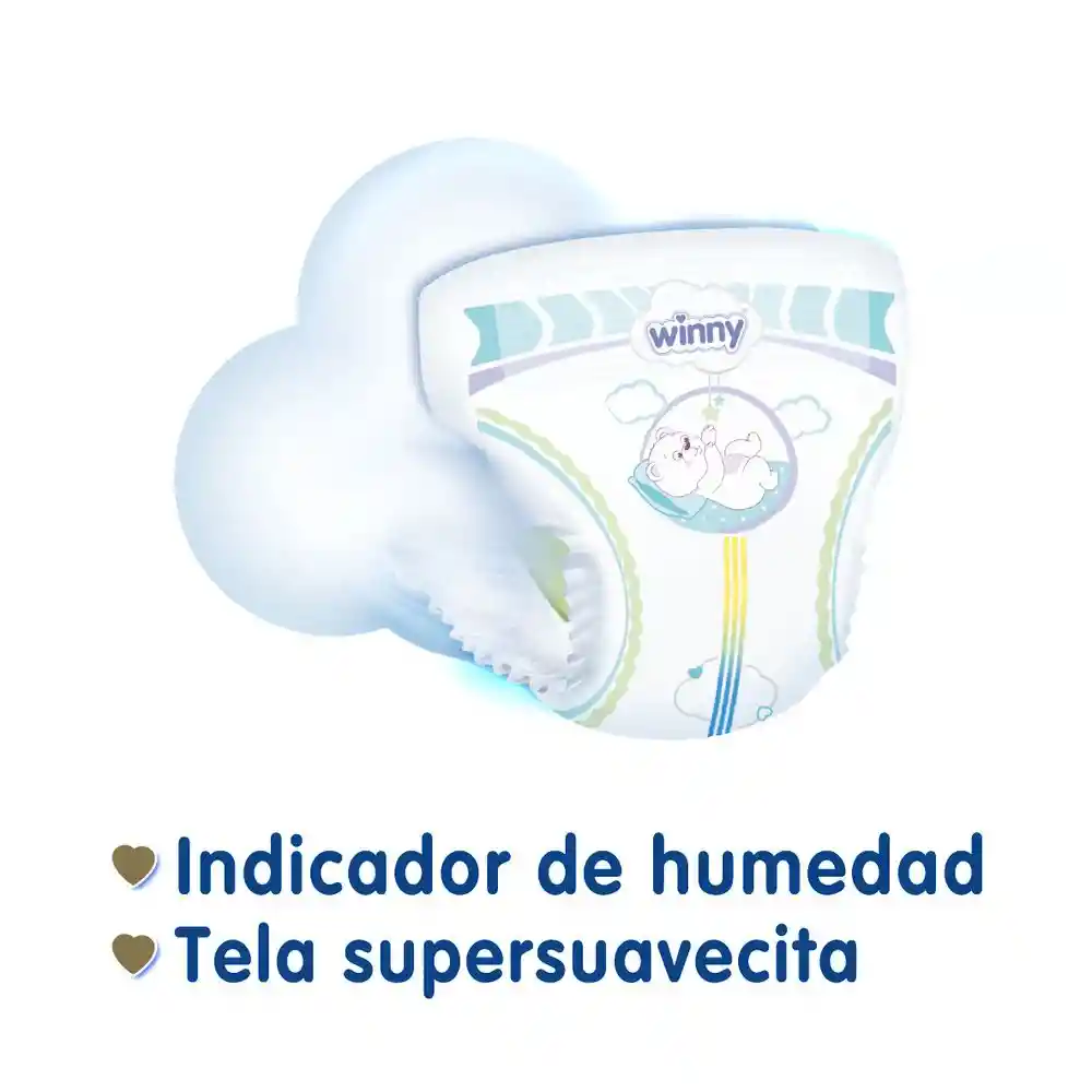 Winny Pañales Desechables Sensitive Etapa 1 + Toallitas Húmedas