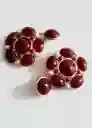 Pendientes Lina Rojo Talla 99 Mujer Mango