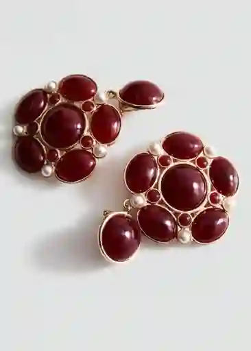 Pendientes Lina Rojo Talla 99 Mujer Mango