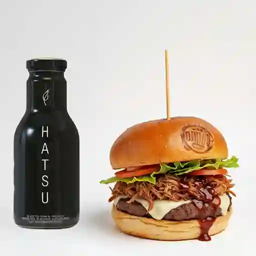 Combo hamburguesa pulled pork + hatsu