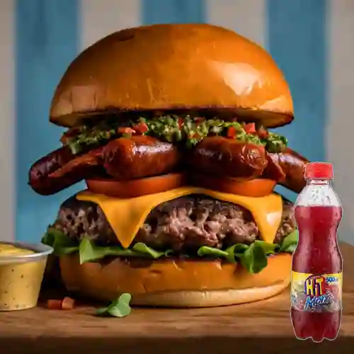 Combo Burger Argentina + Jugo Hit Mora 500 ml