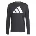 Adidas Camiseta Run It Para Hombre Negro Talla L