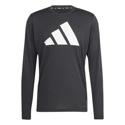 Adidas Camiseta Run It Para Hombre Negro Talla L