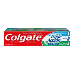 Crema Dental Colgate Triple Acción Menta Original 100 ml
