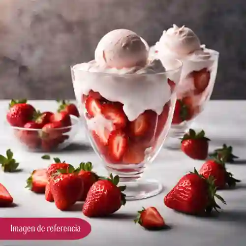 Fresas con Helado.