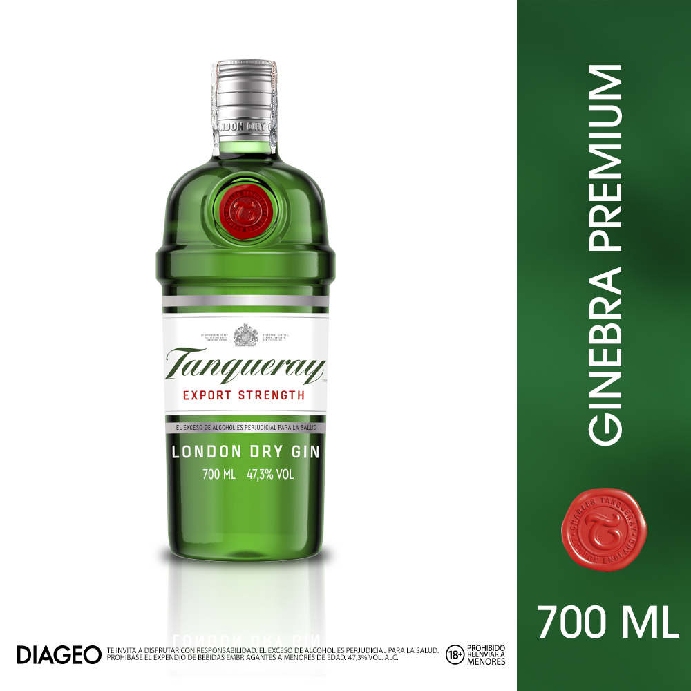 Tanqueray London Dry Gin ginebra 700 ml